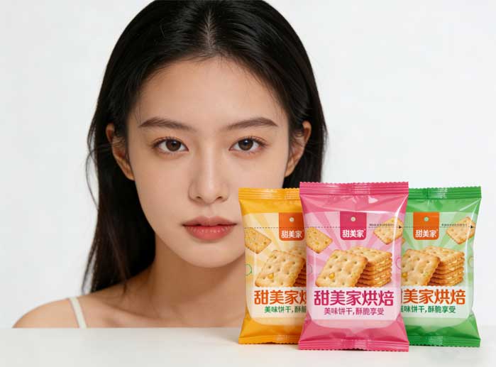 三邊封彩色塑料包裝袋